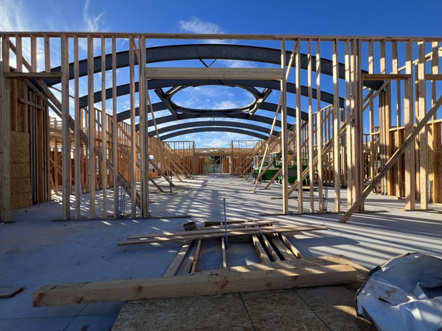 Looking from the altar towards the chuch seating